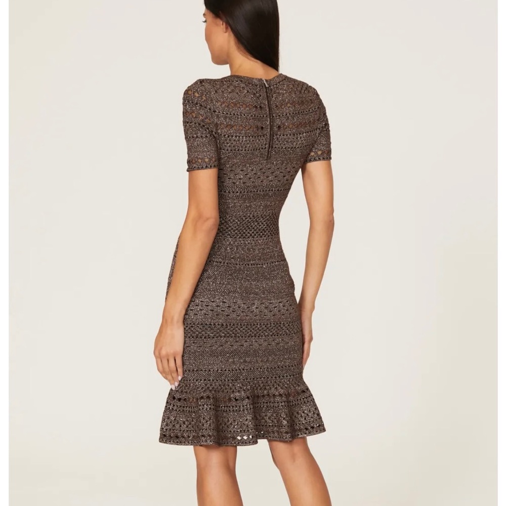 Milly Metallic Pointelle Dress size Medium.